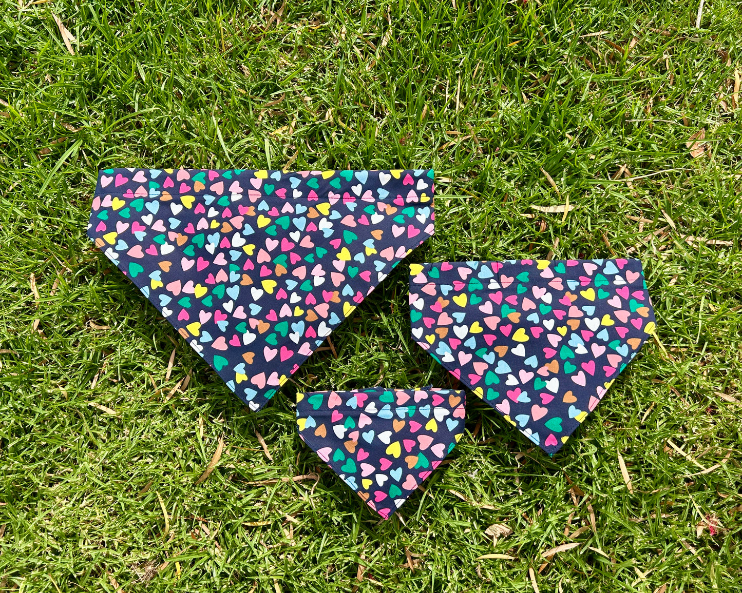 Multi Coloured Hearts Bandana