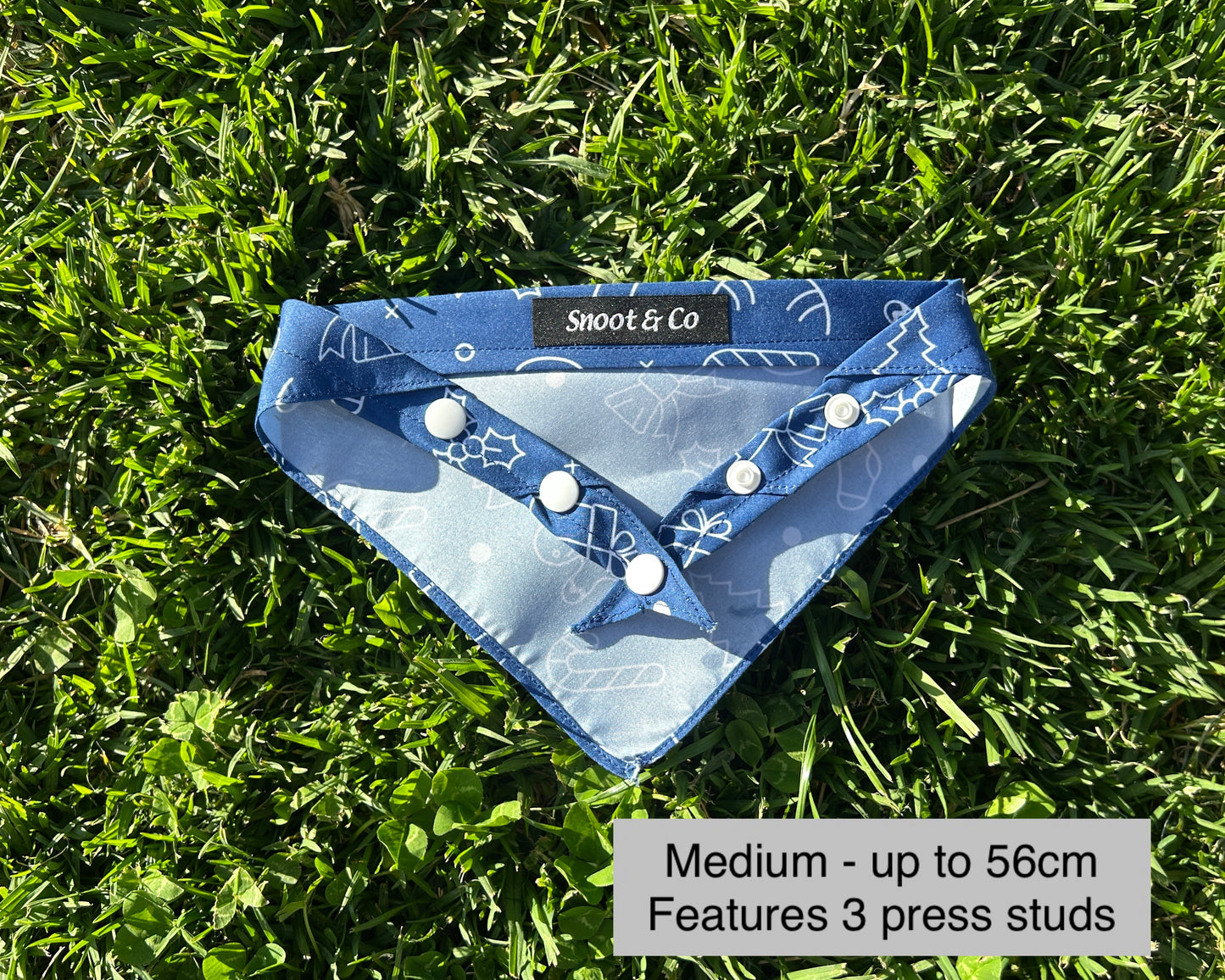 Navy Ornament Bandana