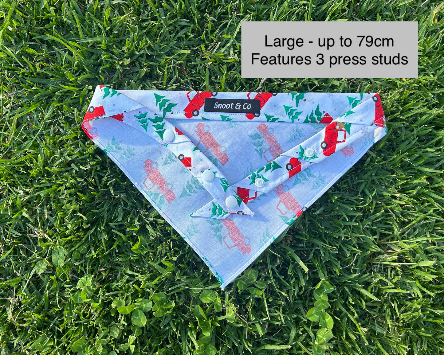 Puppy in Ute Christmas Bandana