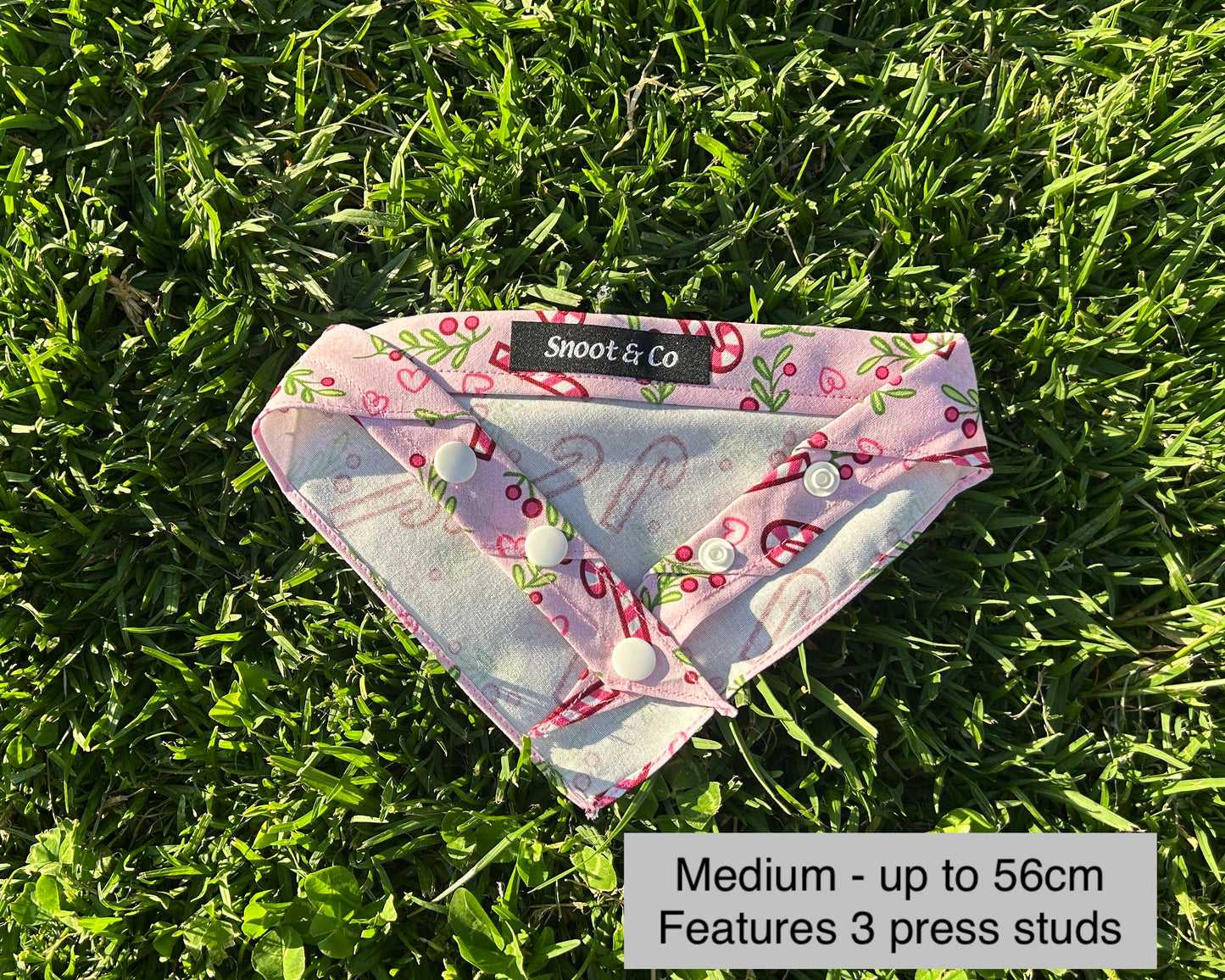 Pink Candy Cane Bandana