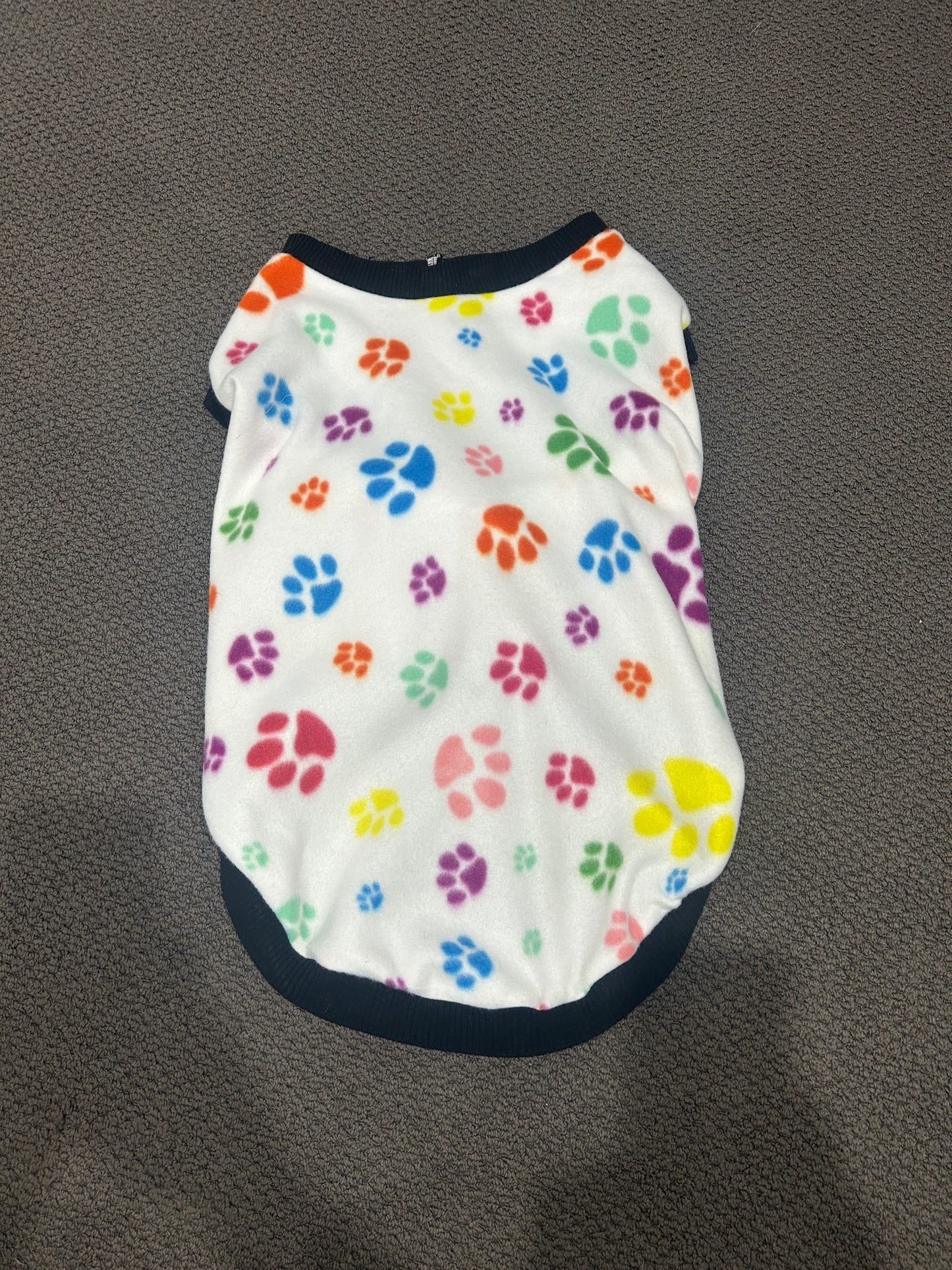 Multi Coloured Paw Print Jumper