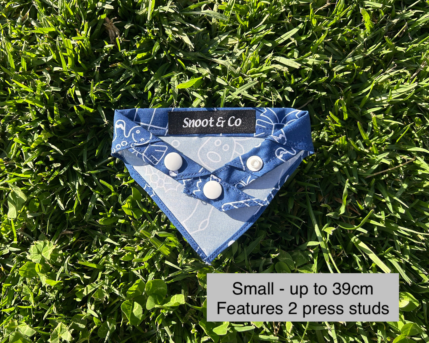 Navy Ornament Bandana