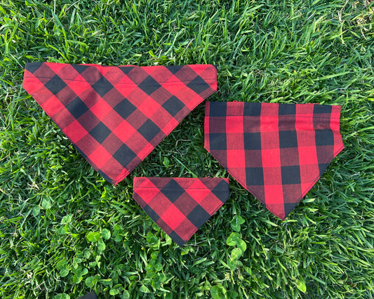 Red & Black Gingham Bandana
