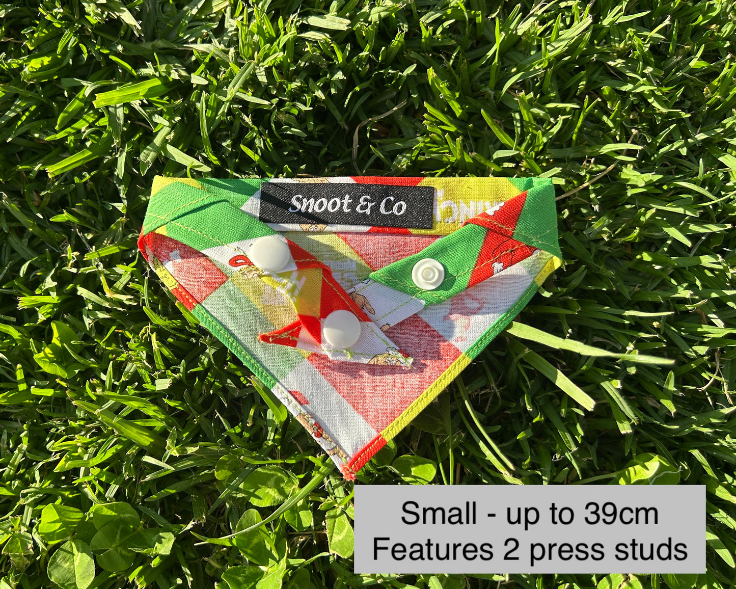 Grinch Checkerboard Bandana