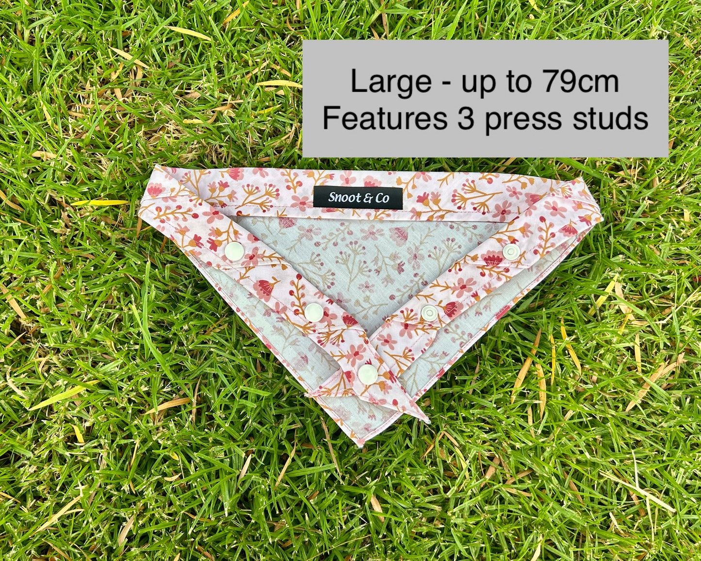 Dainty Pink Floral Bandana