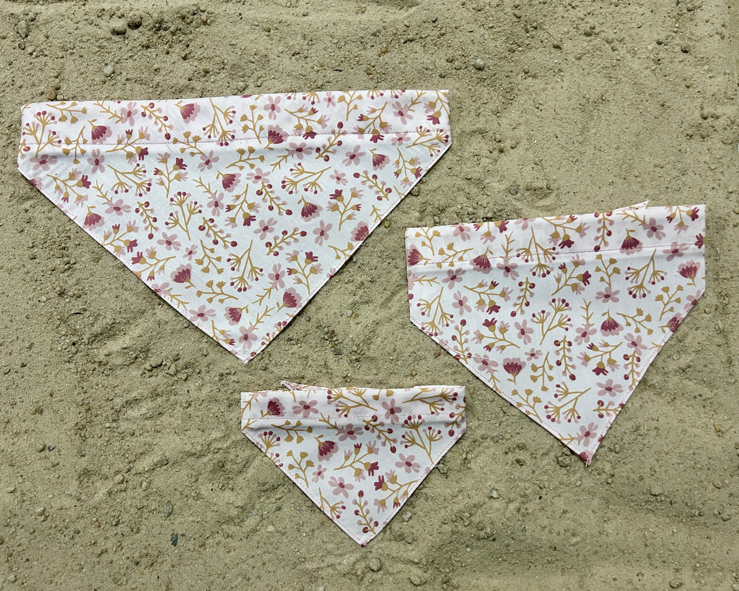 Dainty Pink Floral Bandana