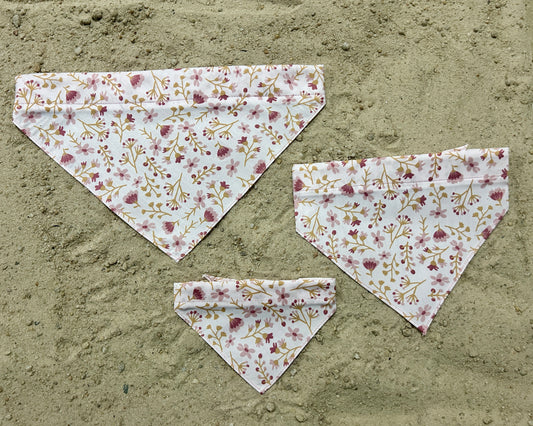 Dainty Pink Floral Bandana