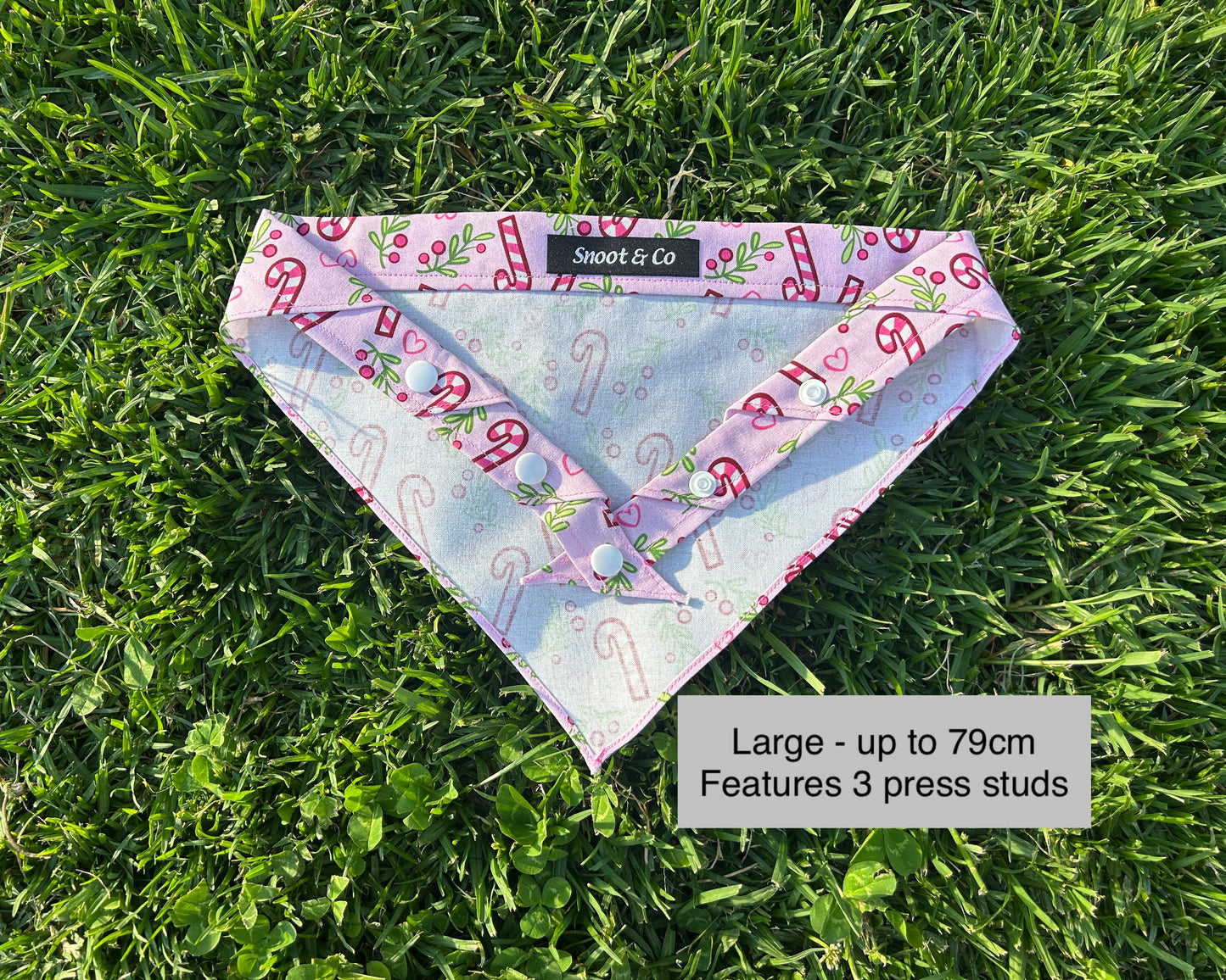 Pink Candy Cane Bandana