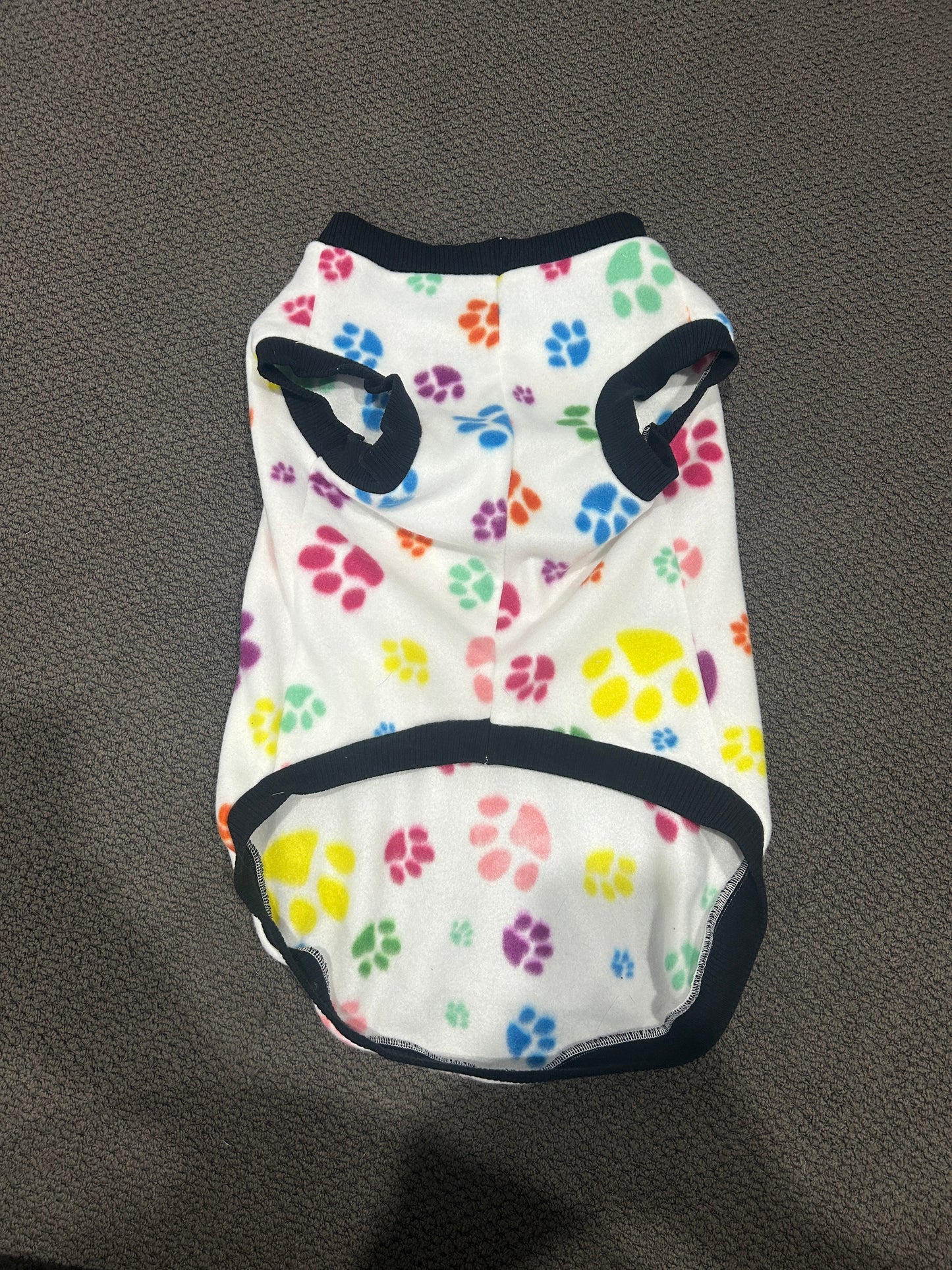 Multi Coloured Paw Print Jumper