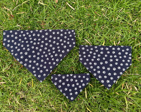 Black Pawprint Bandana